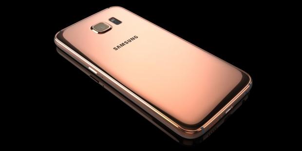 Rose gold Samsung Galaxy S6