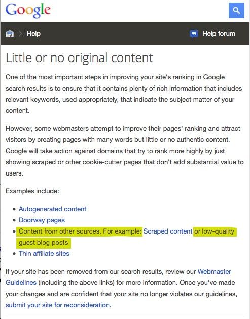 Google changes webmaster guidelines to show new policy
