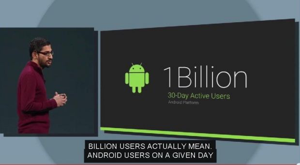 1 Billion Android users in the past month