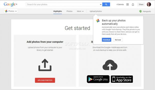 Google makes sure you know about the auto backup tool