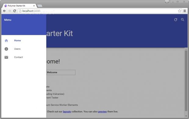 The Polymer Starter Kit is a basic Web app boilerplate for Polymer projects