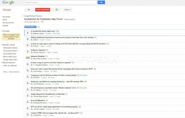 Google's forums are flooded too