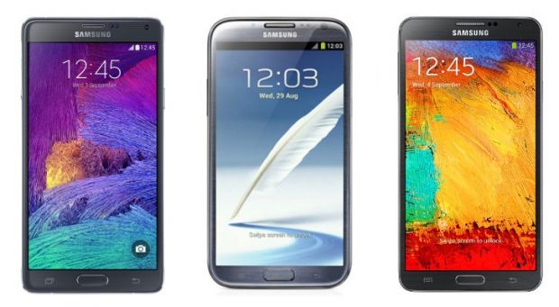 Three generations of Galaxy Note, but can you tell?