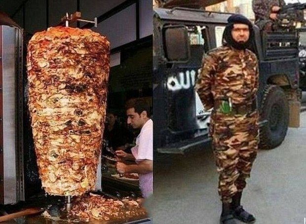 His uniform makes ISIS commander Abu Wahib look like a doner kebab