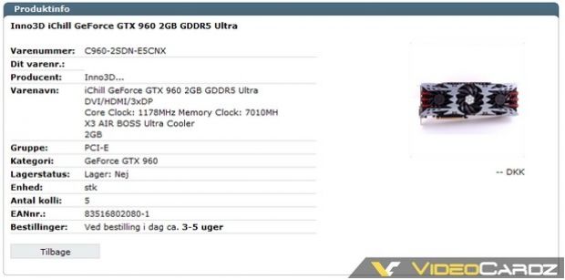 iChill GeForce GTX 960 Ultra