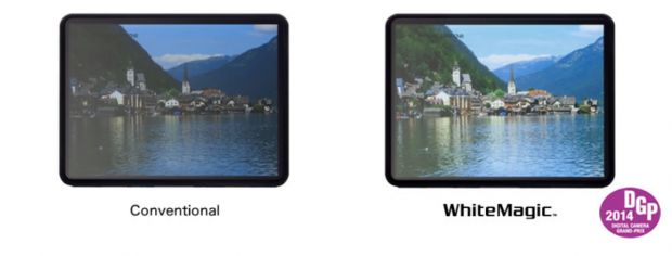 Comparison between a WhiteMagic tablet and a "normal" one