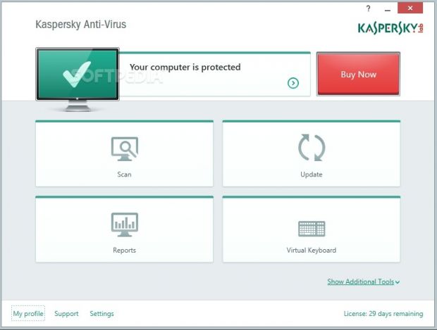 Keep your computer protected from all malware threats with Kaspersky Anti-Virus 2015