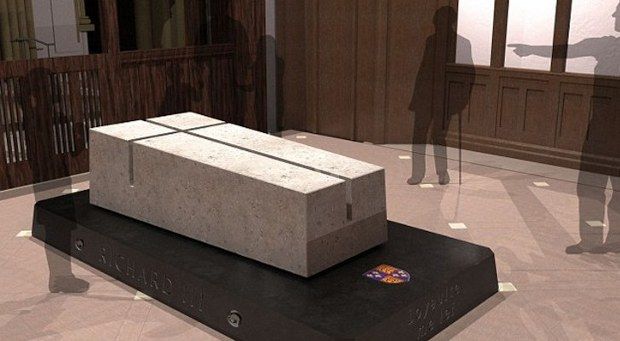 Image shows the tomb built for King Richard III