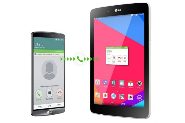 New LG G Pads can be paired with a smartphone