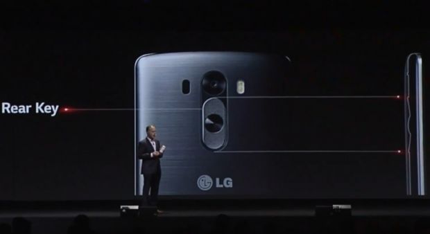 LG G3 rear key and camera