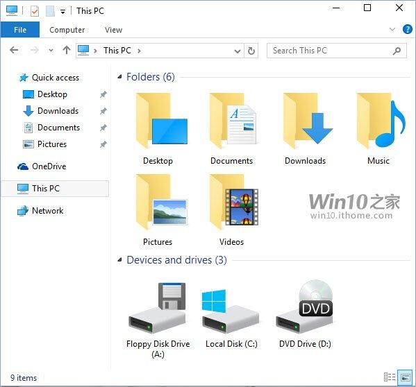 New folder icons in Windows 10