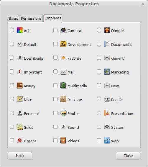 Folder Emblems
