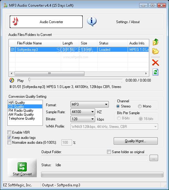 audio file bitrate converter