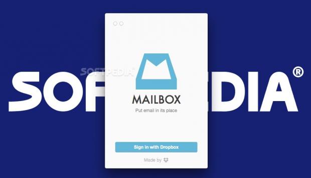 In the Mailbox main window you must log in using your Dropbox credentials