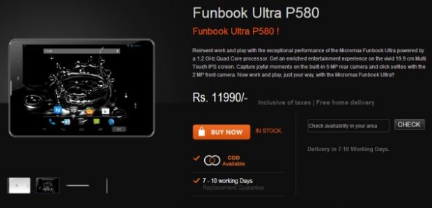 Micromax Funook Ultra HD P580 is the more capable of the two