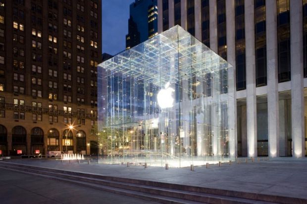 Apple's famous NY store is only a few blocks away