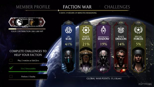Faction War in Mortal Kombat X