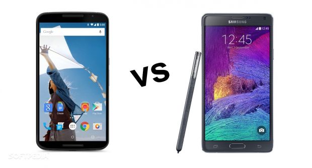 Motorola Nexus 6 vs.Samsung Galaxy Note 4