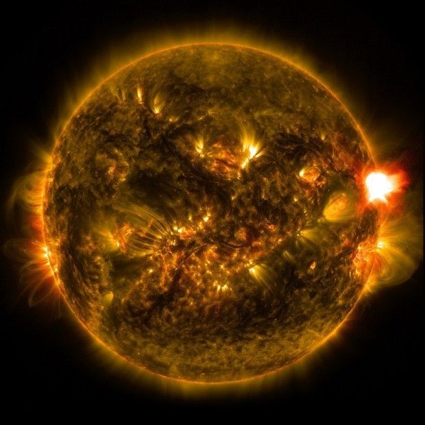 Solar flare imaged earlier this year, on January 12