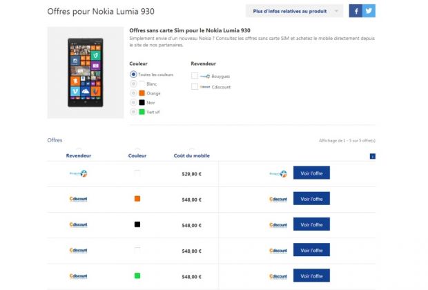 Nokia Lumia 930 at Nokia France