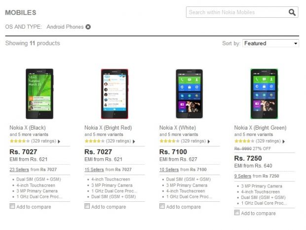 Nokia X gets discounted at Flipkart