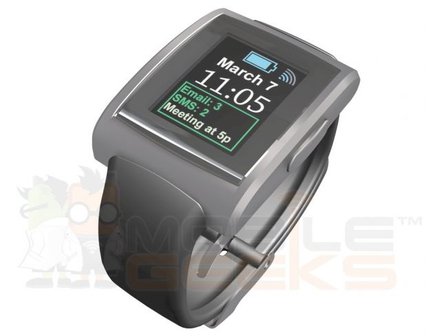 Purported Pebble watch with color display
