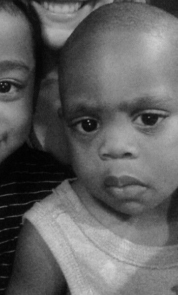 Closeup of baby Jay Z
