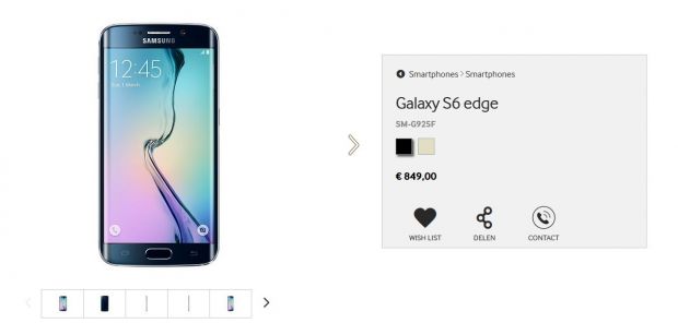 Samsung Galaxy S6 Edge is up for pre-order