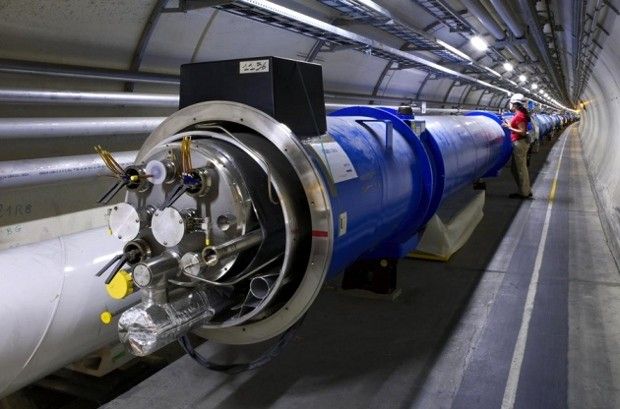 The LHC is shaped like a circular pipe