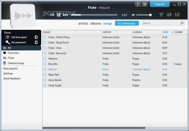 Create a music library with favorite songs