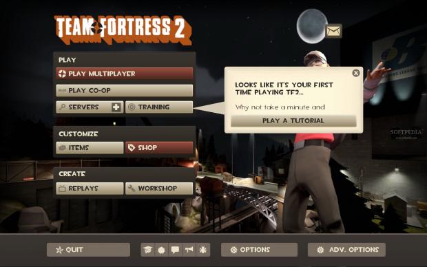 Team Fortress 2 main menu