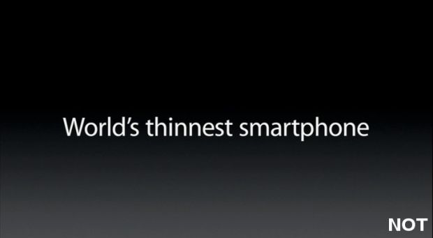 iPhone 5 was never the world's thinnest smartphone