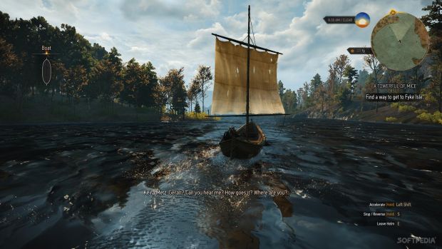 Ride your boat in The Witcher 3