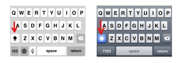 Comparison between iOS 7.1 keyboard and iOS 6 keyboard