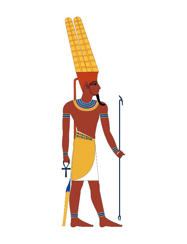 This is how the god Amun was most often depicted in ancient Egypt