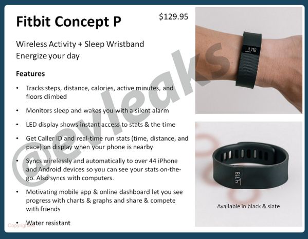Updated Fitbit Force Fitness Band with 