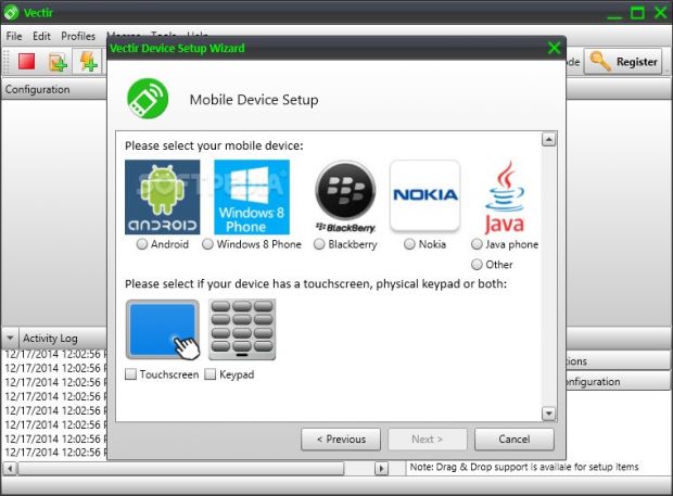 It offers support for Android, Windows 8 Phone, Blackberry, Nokia and Java phone