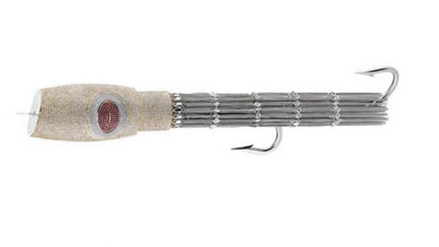 The Million Dollar Fishing Lure is adorned with over four thousand diamonds and rubies