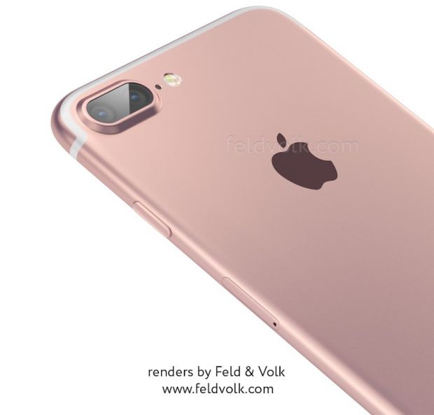 Rendering of iPhone 7 Pro with dual-camera system