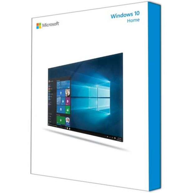 Windows 10 Home retail packaging