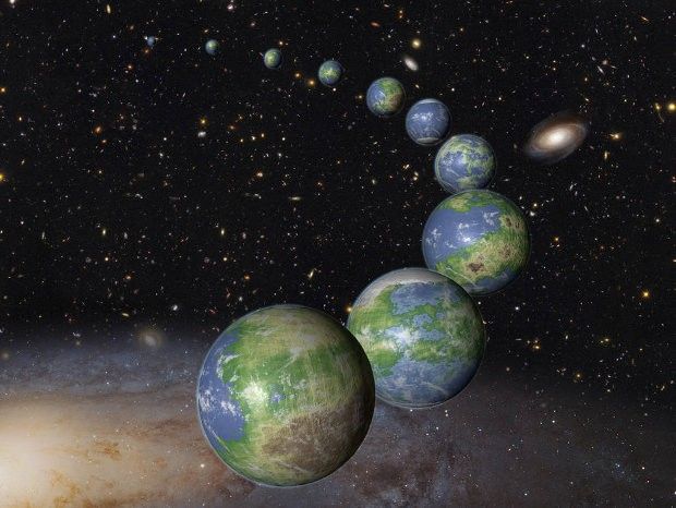 Artist's rendering of Earth-like planets