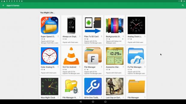 AndEX Marshmallow running Google Play Store