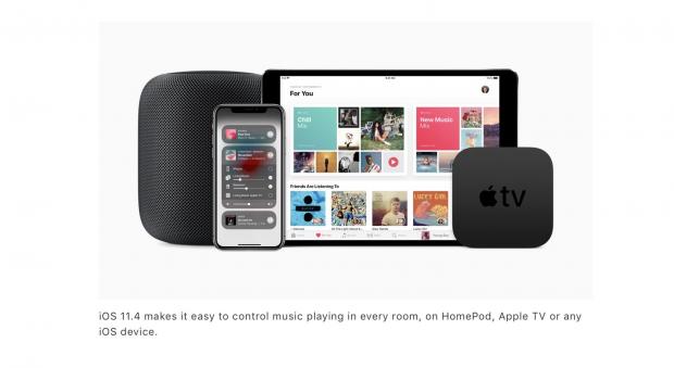 iOS 11.4 brings multi-room audio to HomePod