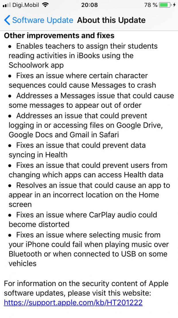 iOS 11.4 release notes
