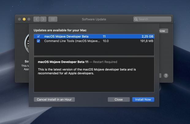 macOS 10.14 Mojave beta 11