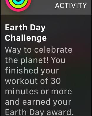 Earth Day Challenge earned