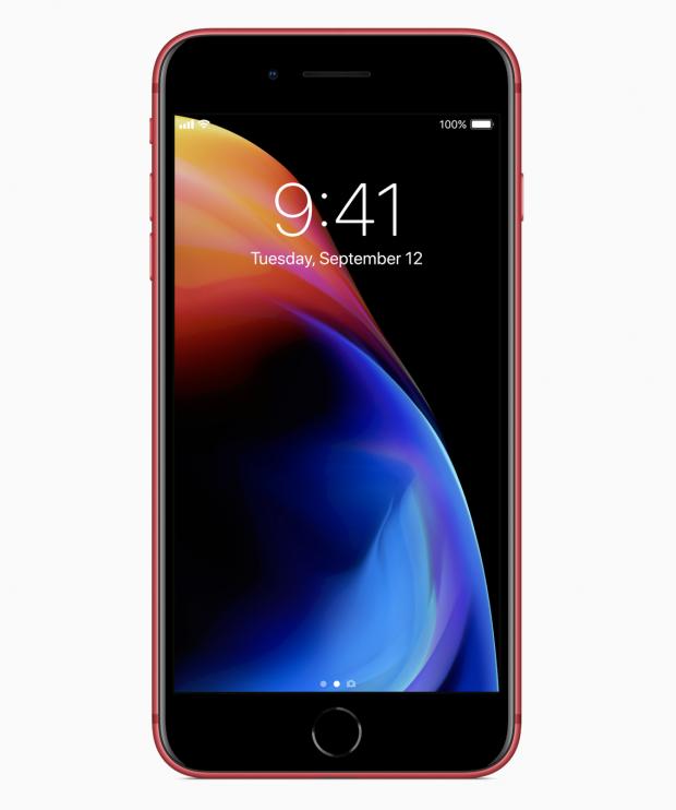 iPhone 8 and iPhone 8 Plus (PRODUCT)RED Special Edition front