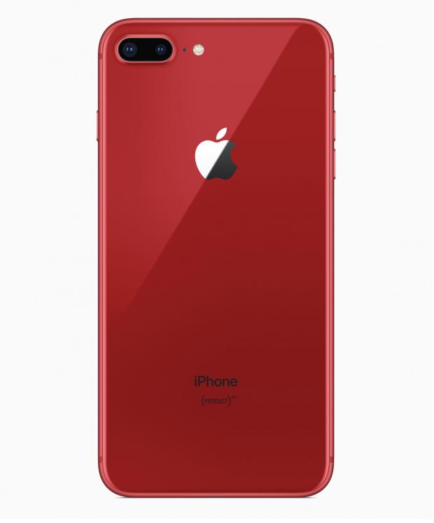 iPhone 8 and iPhone 8 Plus (PRODUCT)RED Special Edition back
