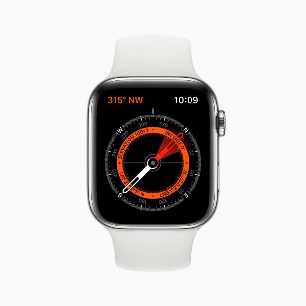 Apple Watch Series 5 with built-in compass