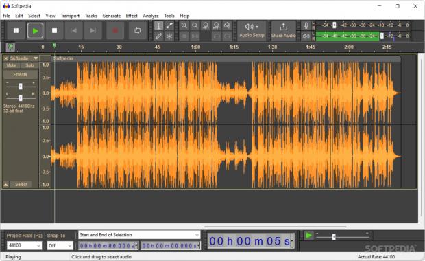 Simply add the audio file to get started